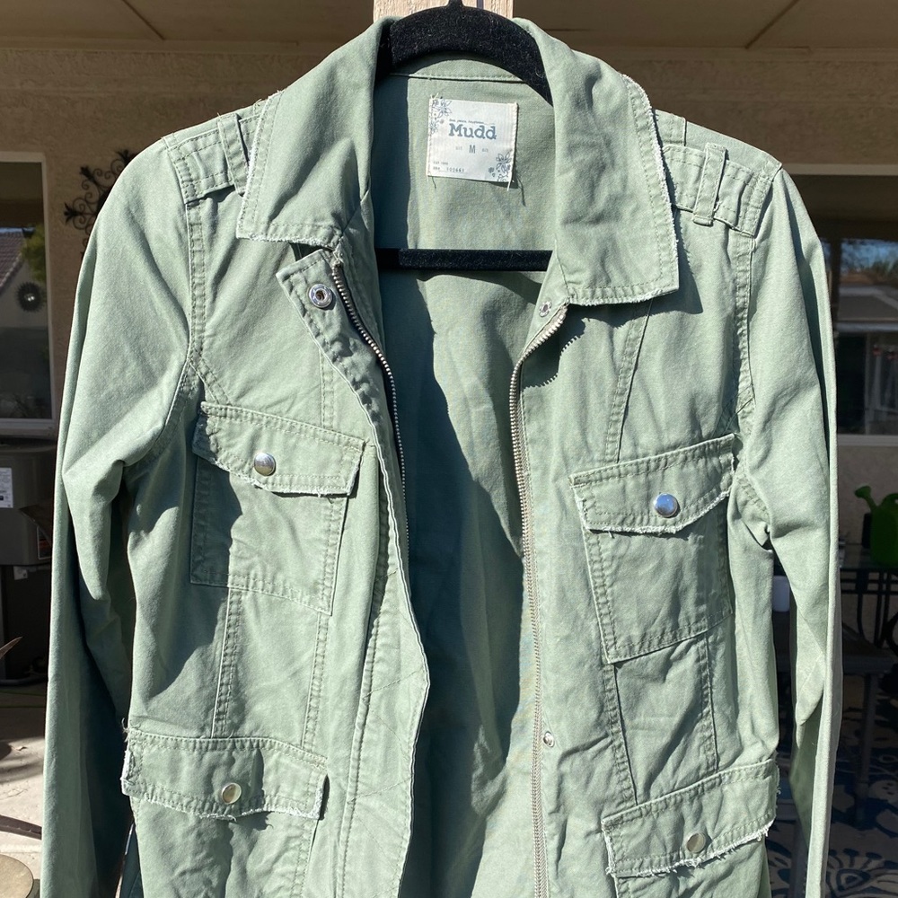 Forest Green Mudd military style jacket